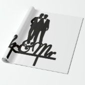 Herr und Herr Packpapier weiß und schwarz (Ungerollt)