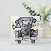 Herr und Herr wedding invitation Einladung (Stehend Vorderseite)