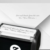 Herr und Mars Unterschrift Hochzeit danke Permastempel