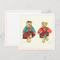 HERR und MRS. BEAR 5,25 Square Wohnkarte