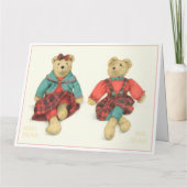 HERR und MRS. BEAR Big Christmas Card Karte (Rückseite)