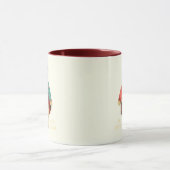 HERR und MRS. BEAR Maroon Combo Tasse (Zentrum)