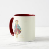 HERR und MRS. BEAR Maroon Combo Tasse (Vorderseite Links)
