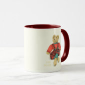 HERR und MRS. BEAR Maroon Combo Tasse (VorderseiteRechts)