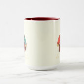 HERR und MRS. BEAR Tall Maroon Combo Tasse (Zentrum)