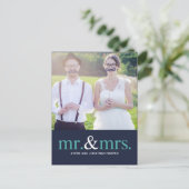 HERR UND MRS. Vielen Dank, Postkarte (Stehend Vorderseite)