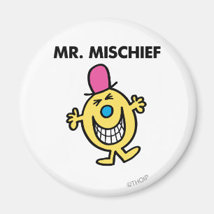 Herr Unfug Grinst freudig Magnet