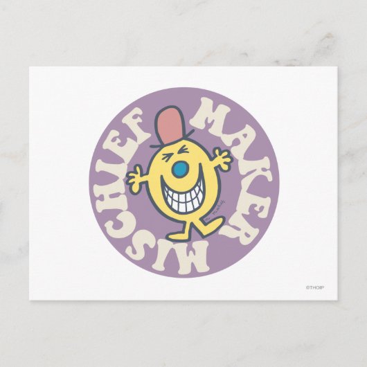 Herr Unfug | Unruhestifter Postkarte (Vorderseite)