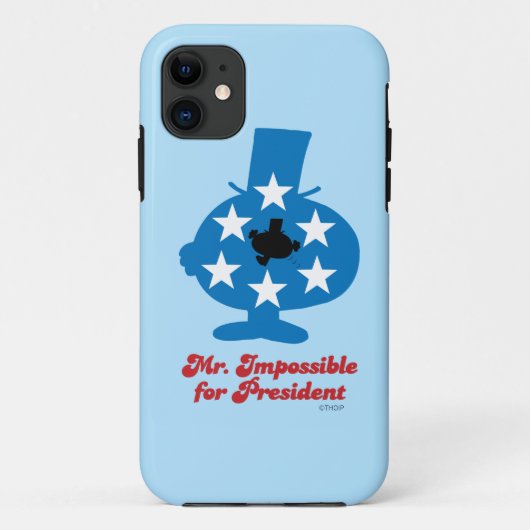 Herr Unmöglich als Präsident Case-Mate iPhone Hülle (Rückseite)