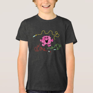 Herr Unordentlich spielt mit Buntstiften Tri-Blend Shirt