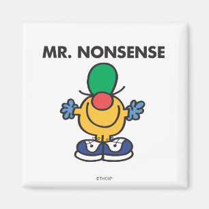 Herr Unsinn Lustige Aufmachung Magnet