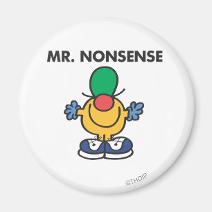 Herr Unsinn Lustige Aufmachung Magnet