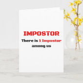 Herr, unter uns ist 1 Hochstapler Karte (Gelbe Blume)