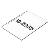 Herr Vaccected Notizblock (Linke Seite)