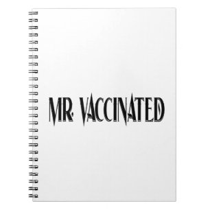 Herr Vaccected Notizblock