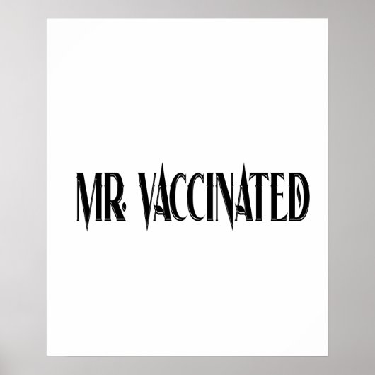 Herr Vaccected Poster (Vorne)