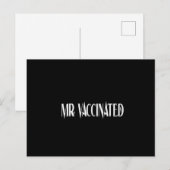 Herr Vaccected Postkarte (Vorne/Hinten)