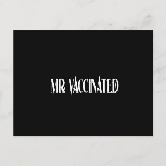 Herr Vaccected Postkarte (Vorderseite)