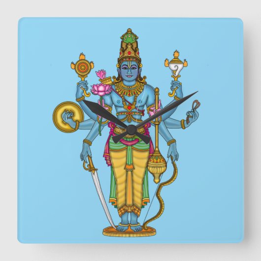 Herr Vishnu Wanduhr (Vorderseite)