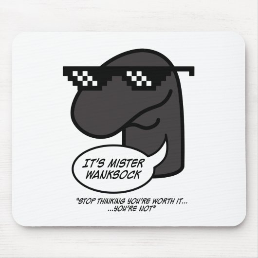 Herr Wanksock Mouse Pad. Mousepad (Vorne)