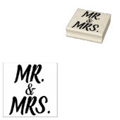 HERR WEDDING UND MRS. SCRIPT RUBBER-BRIEFMARKE GUMMISTEMPEL (Stempel)