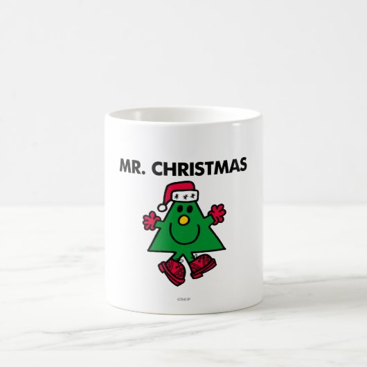 Herr Weihnachten | Feierliche Hut und Handschuhe Kaffeetasse (Mittel)