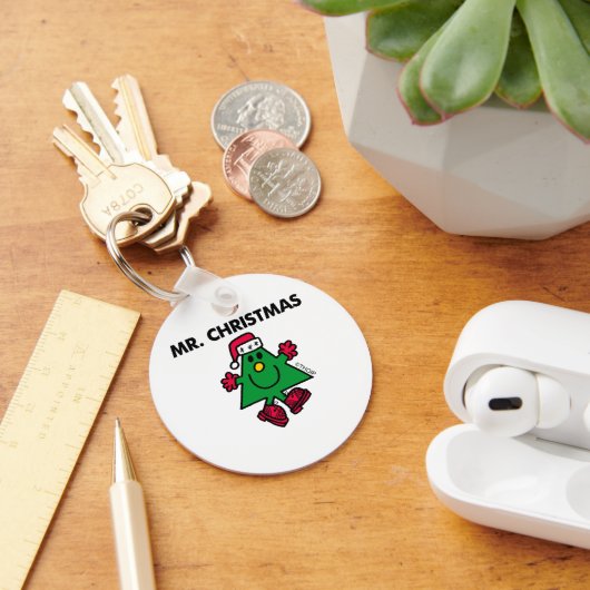 Herr Weihnachten | Feierliche Hut und Handschuhe Schlüsselanhänger (Schreibtisch)