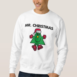 Herr Weihnachten Feierliche Hut und Handschuhe Sweatshirt