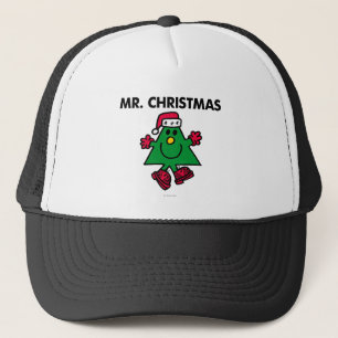 Herr Weihnachten Feierliche Hut und Handschuhe Truckerkappe