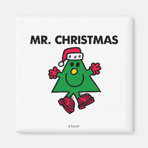 Herr Weihnachten Festlicher Hut & Handschuhe Magnet