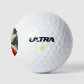 Herr Weihnachten | Vintager Weihnachtsmann Golfball (Logo)