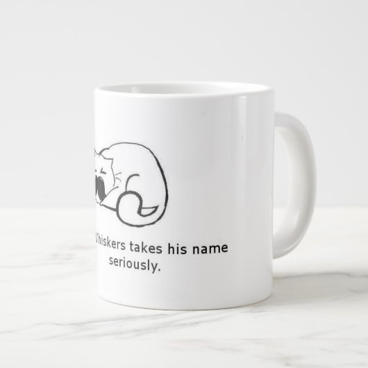 Herr Whiskers Jumbo-Tasse (Vorderseite Rechts)