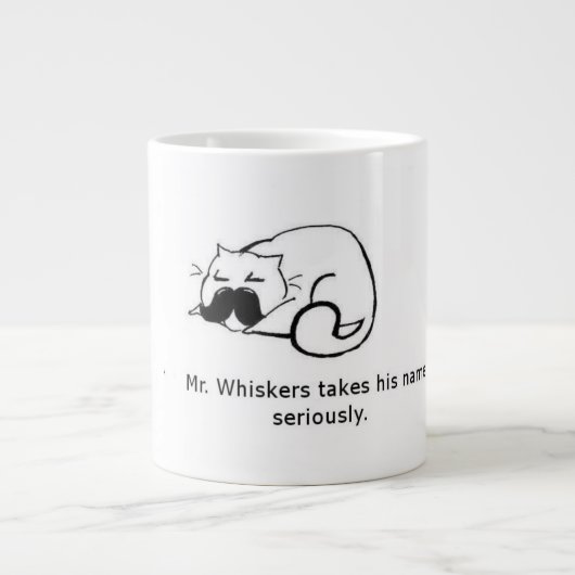 Herr Whiskers Jumbo-Tasse (Vorderseite)