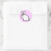 Herr White Wabbit Sticker (Tasche)