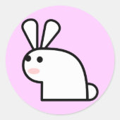 Herr White Wabbit Sticker (Vorderseite)
