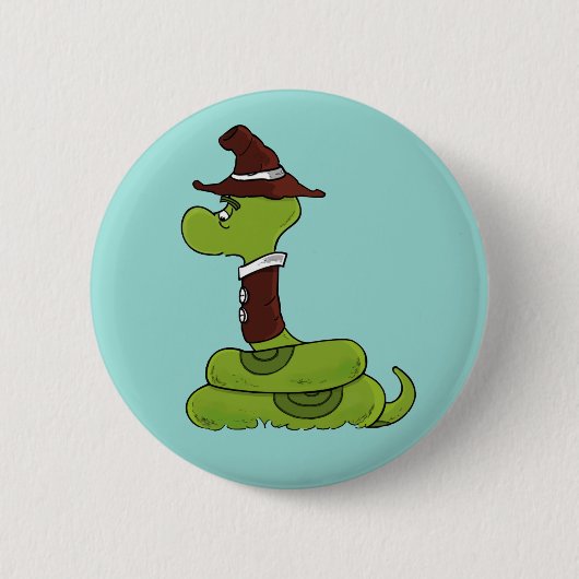Herr Wiggly | Schaltfläche Anaconda Pinback Button (Vorderseite)