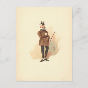 Herr Wilkins Micawber David Copperfield Postkarte