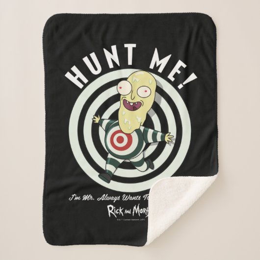 Herr Will immer, gejagt zu werden Sherpadecke (Vorderseite)