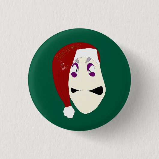 Herr Williams Bah Humbug Weihnachten Button (Vorderseite)