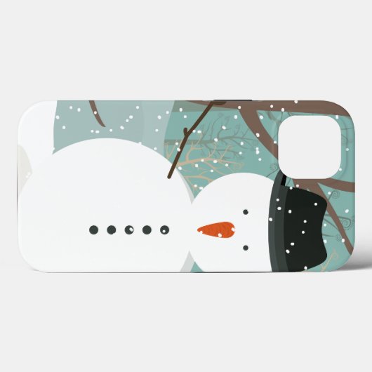 Herr Winter Snowman Case-Mate iPhone Hülle (Rückseite (Horizontal))