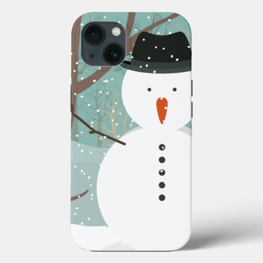 Herr Winter Snowman Case-Mate iPhone Hülle (Rückseite)