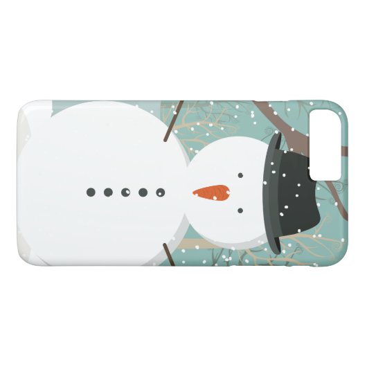 Herr Winter Snowman Case-Mate iPhone Hülle (Rückseite (Horizontal))