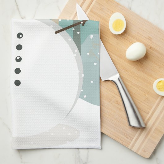 Herr Winter Snowman Handtuch (Viertel Falte)