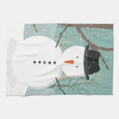 Herr Winter Snowman Handtuch (Horizontal)