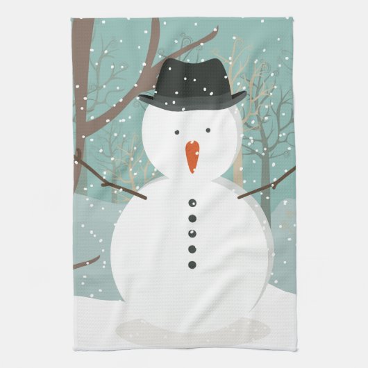Herr Winter Snowman Handtuch (Vertikal)
