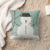 Herr Winter Snowman Pillow Kissen (Decke)