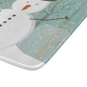 Herr Winter Snowman Schneidebrett (Ecke)