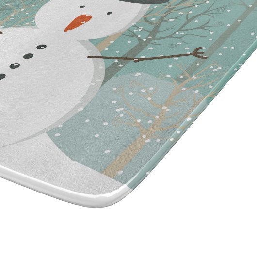 Herr Winter Snowman Schneidebrett (Ecke)