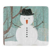 Herr Winter Snowman Schneidebrett (Vorderseite)