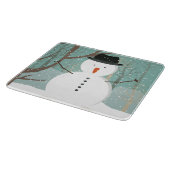 Herr Winter Snowman Schneidebrett (Ecke)